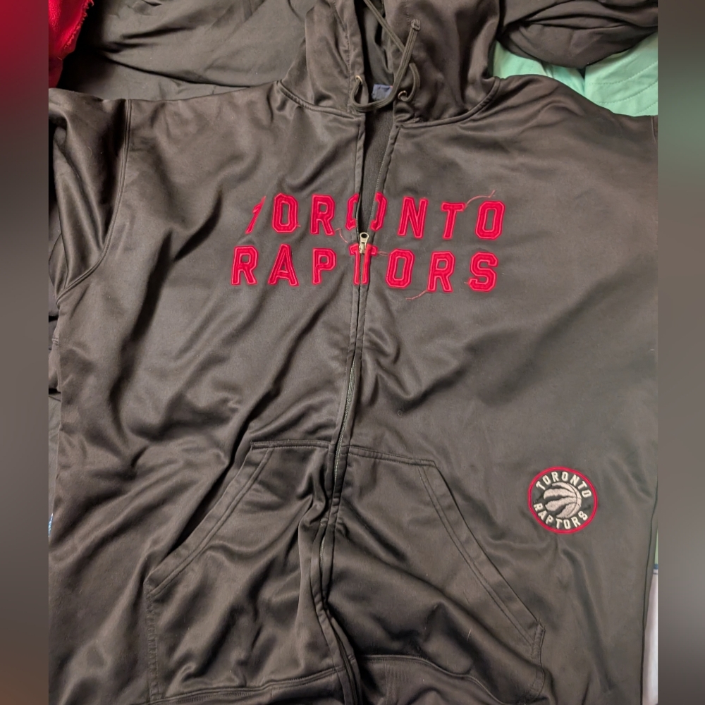 Toronto Raptors Hoodie - black and Red